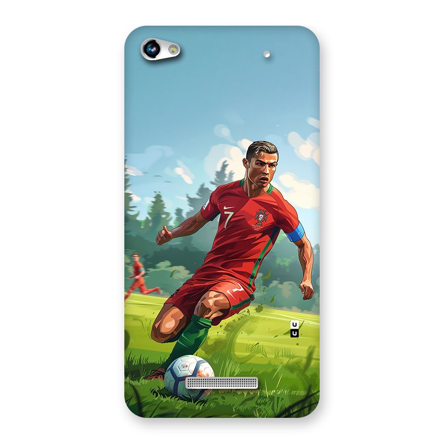 Soccer Star Playing Back Case for Canvas Hue 2 A316