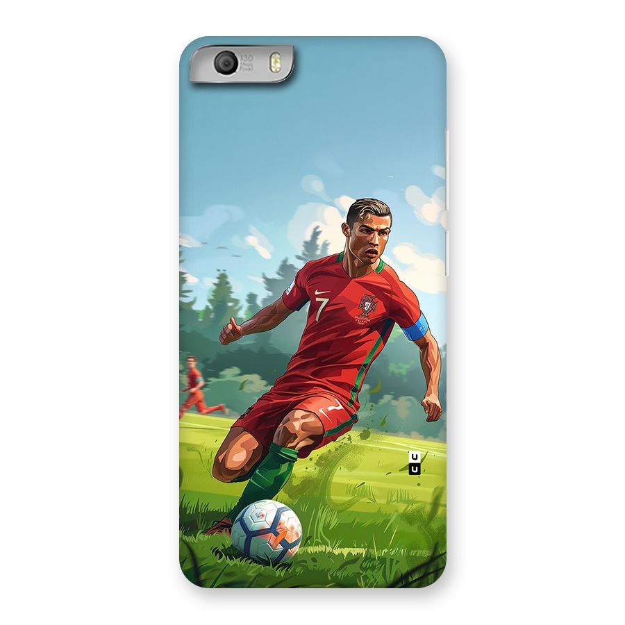 Soccer Star Playing Back Case for Canvas Knight 2