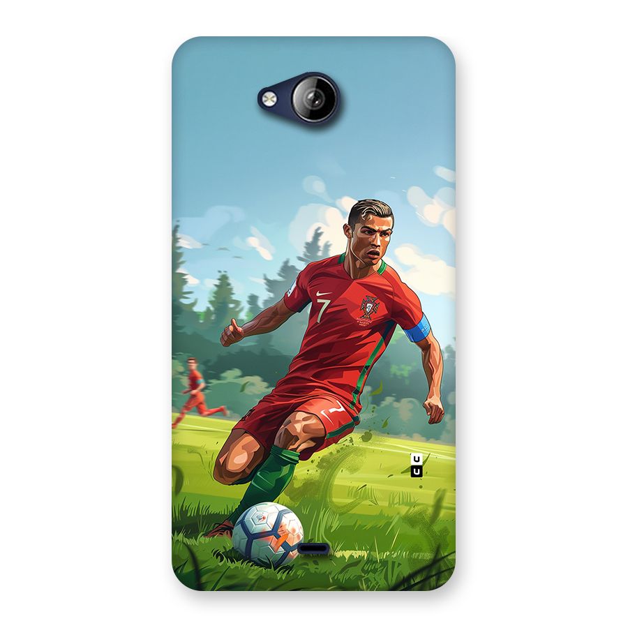 Soccer Star Playing Back Case for Canvas Play Q355