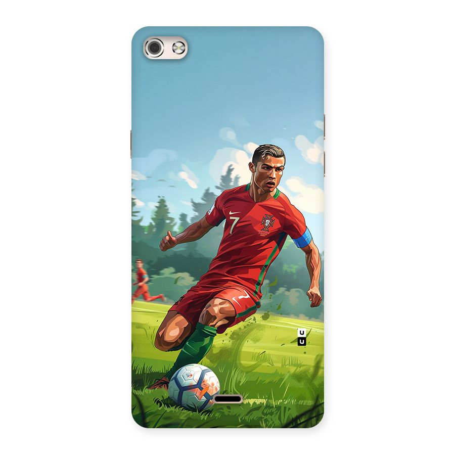 Soccer Star Playing Back Case for Canvas Silver 5