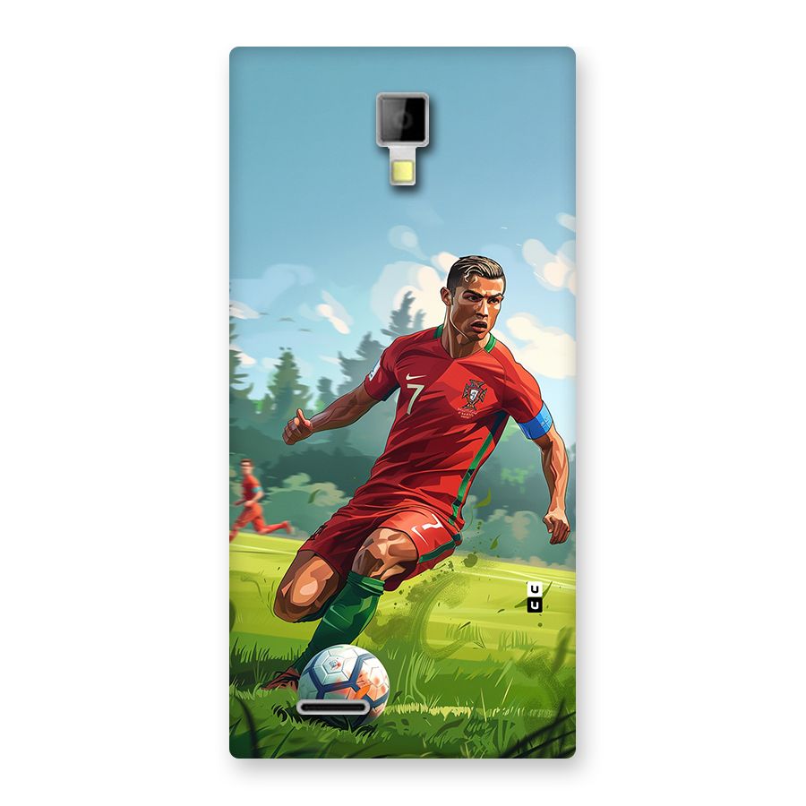 Soccer Star Playing Back Case for Canvas Xpress A99