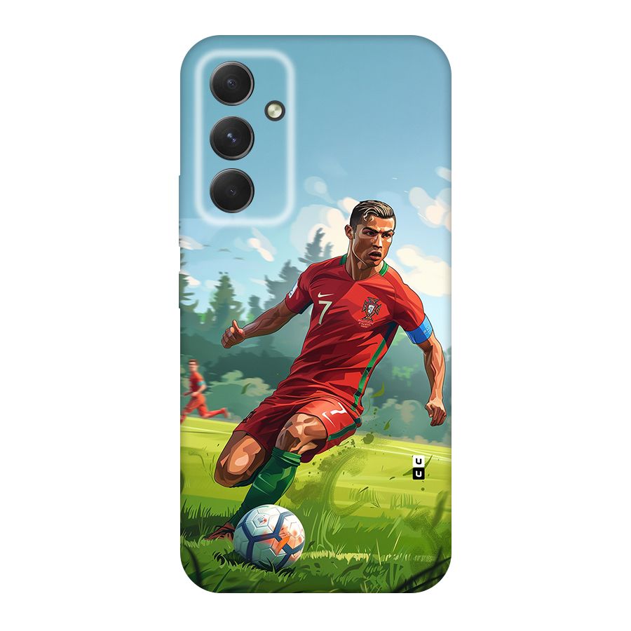 Soccer Star Playing Back Case for Galaxy A54