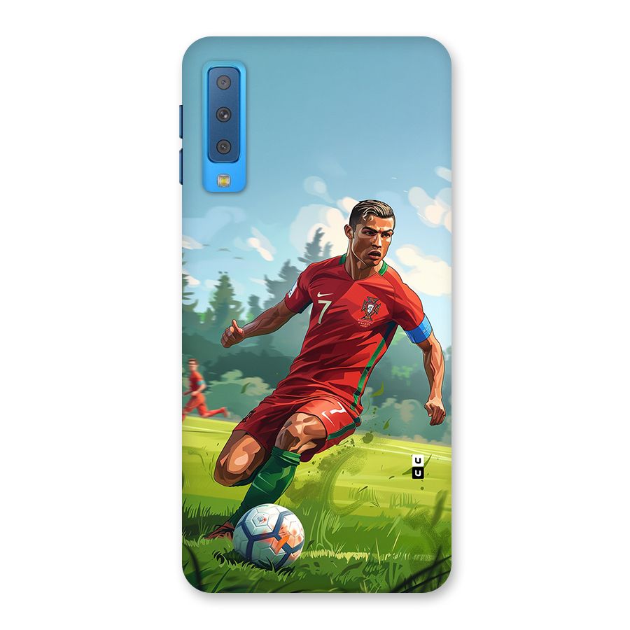 Soccer Star Playing Back Case for Galaxy A7 (2018)