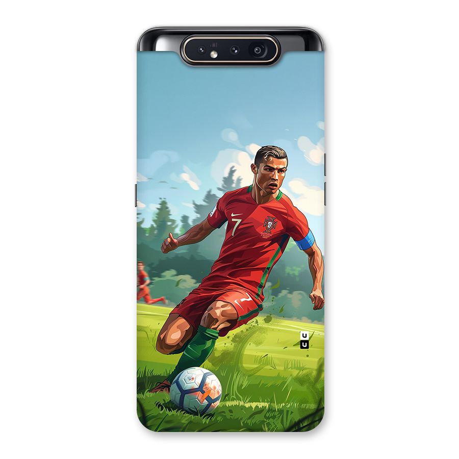 Soccer Star Playing Back Case for Galaxy A80