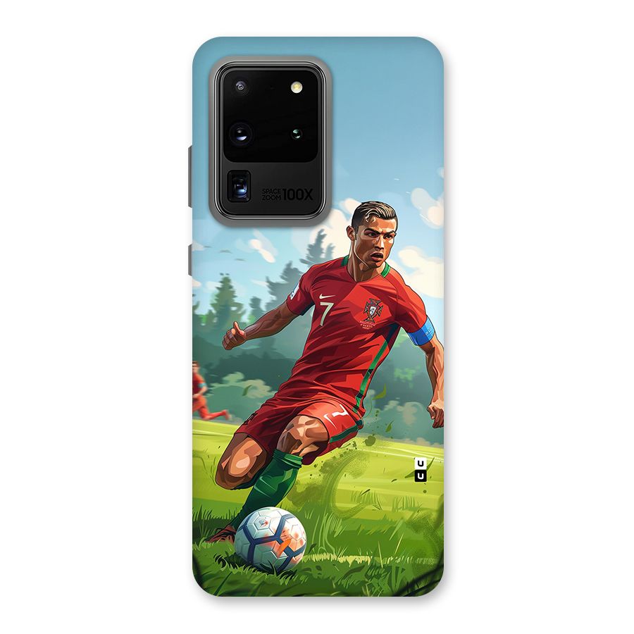 Soccer Star Playing Back Case for Galaxy S20 Ultra