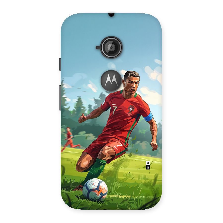Soccer Star Playing Back Case for Moto E 2nd Gen