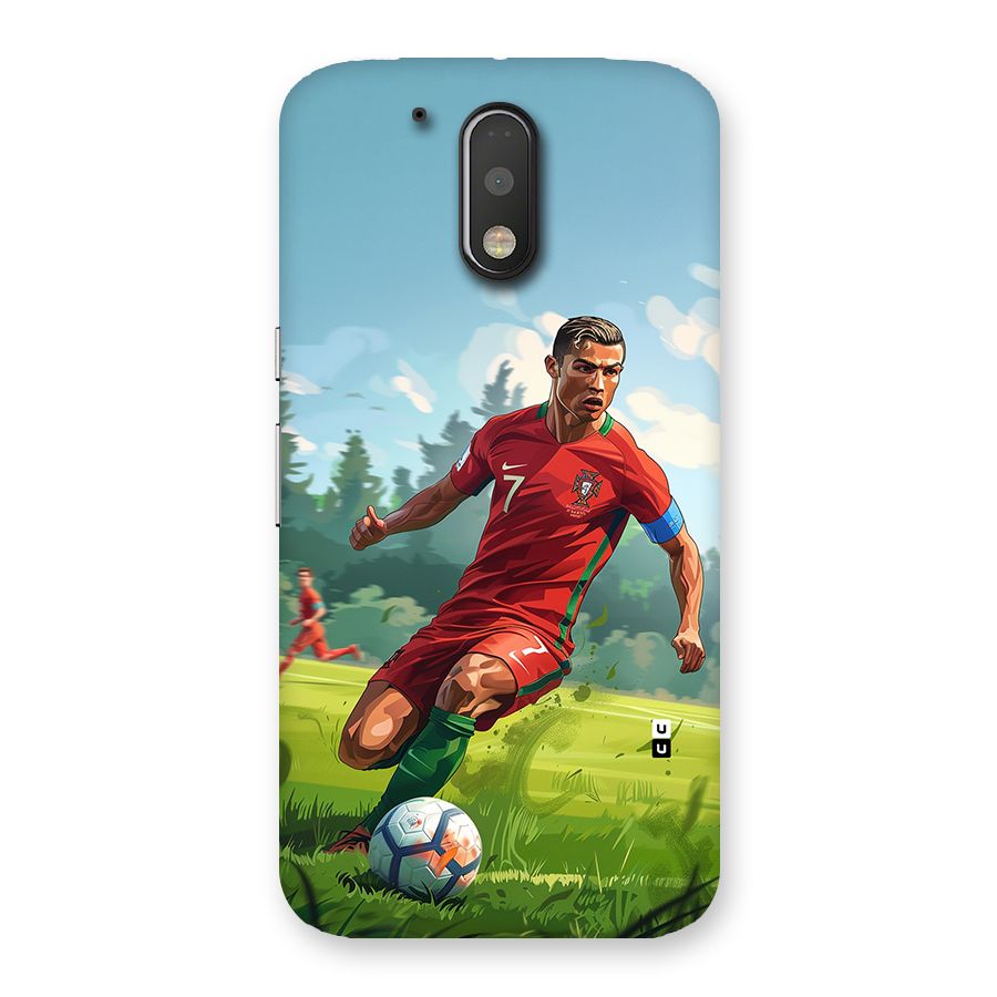 Soccer Star Playing Back Case for Moto G4 Plus