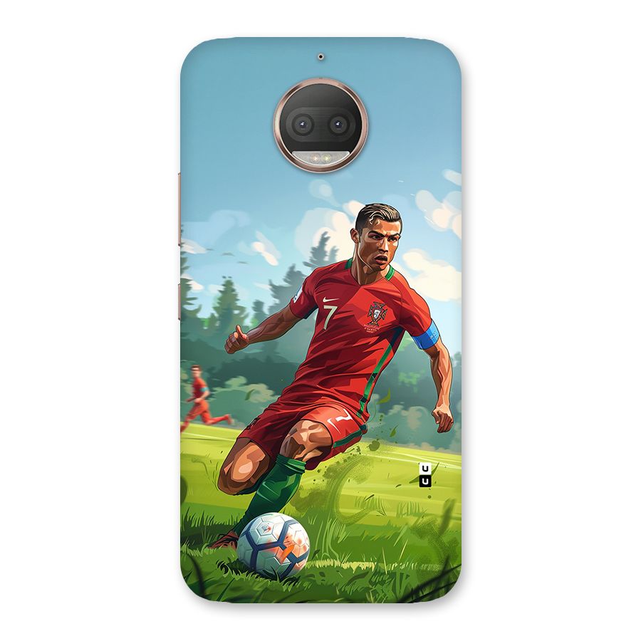 Soccer Star Playing Back Case for Moto G5s Plus