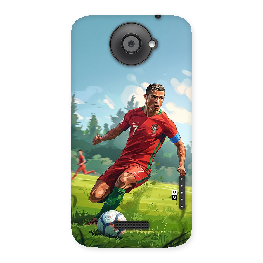 Soccer Star Playing Back Case for One X