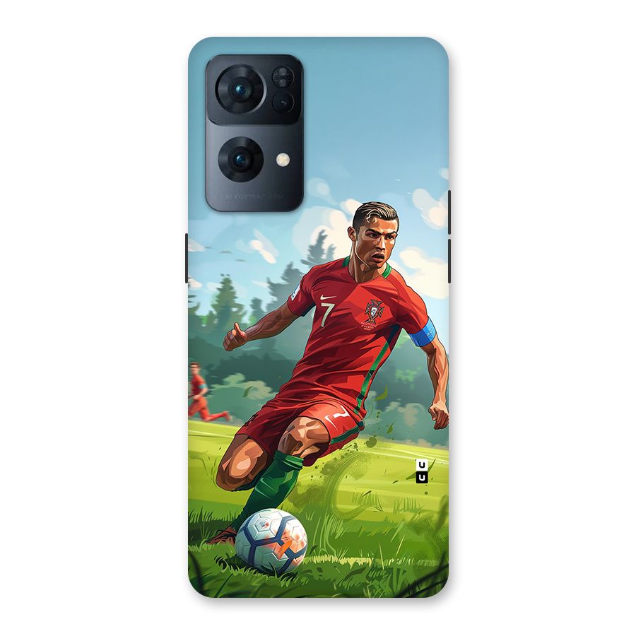 Soccer Star Playing Back Case for Oppo Reno7 Pro 5G
