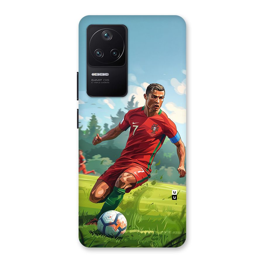 Soccer Star Playing Back Case for Poco F4 5G