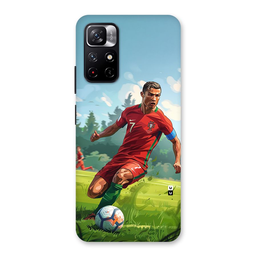 Soccer Star Playing Back Case for Redmi Note 11T 5G