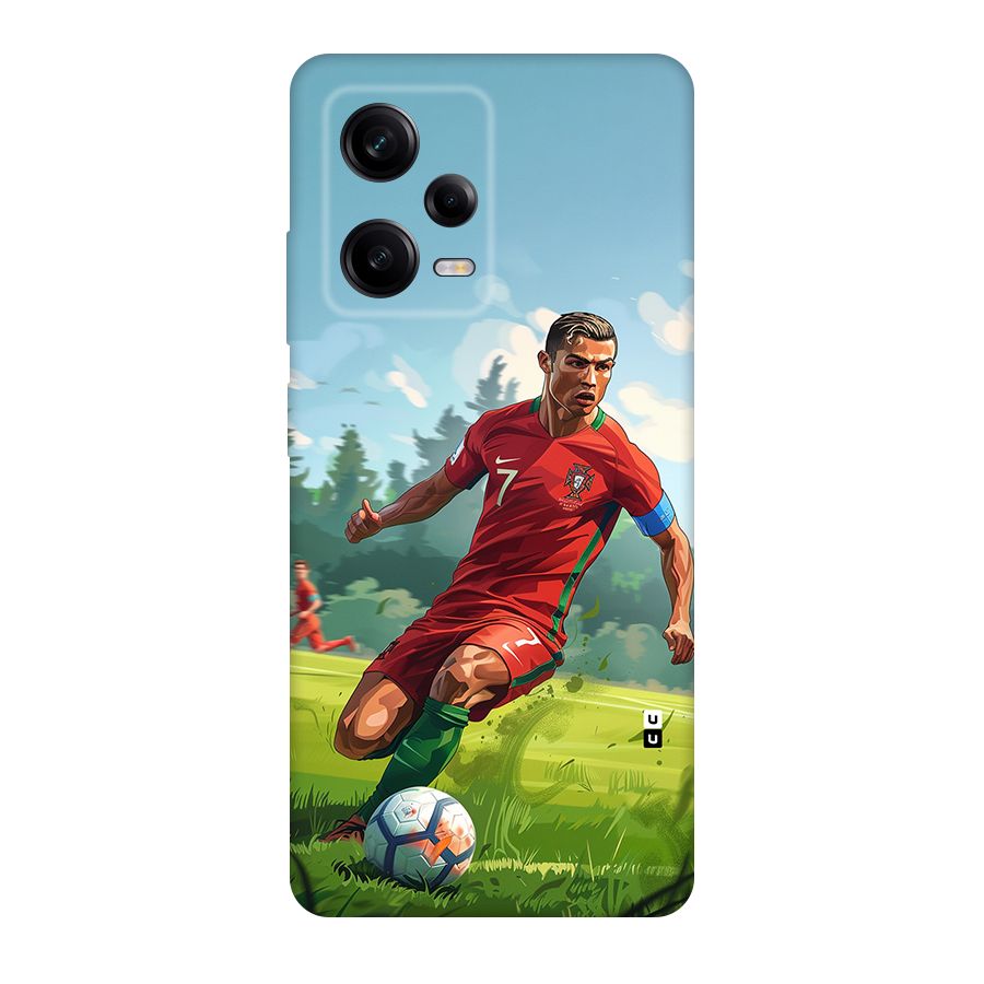 Soccer Star Playing Back Case for Redmi Note 12 Pro