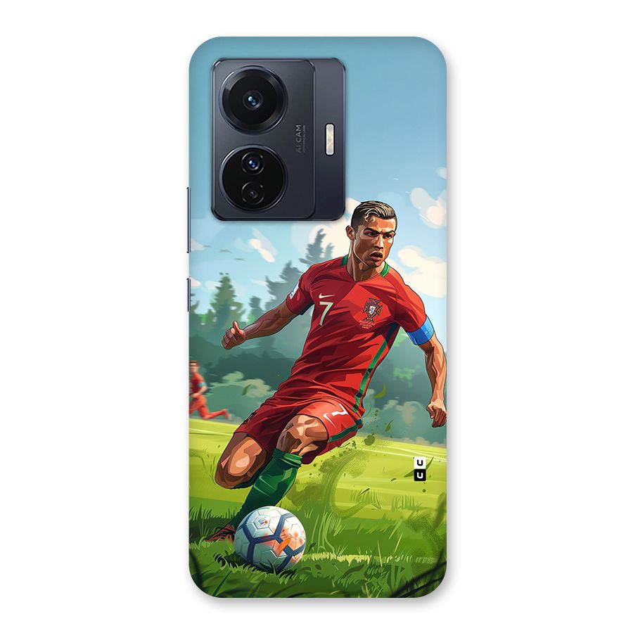 Soccer Star Playing Back Case for Vivo T1 Pro