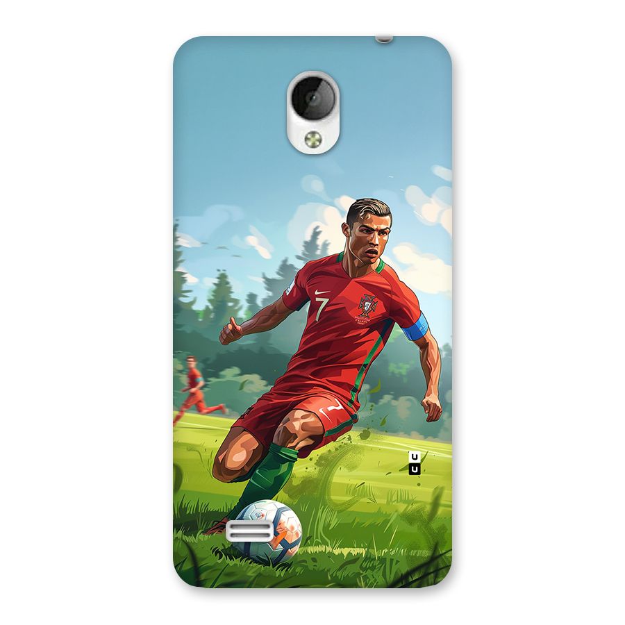 Soccer Star Playing Back Case for Vivo Y21