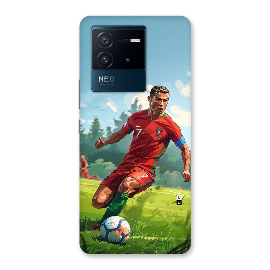 Soccer Star Playing Back Case for Vivo iQOO Neo 6 5G