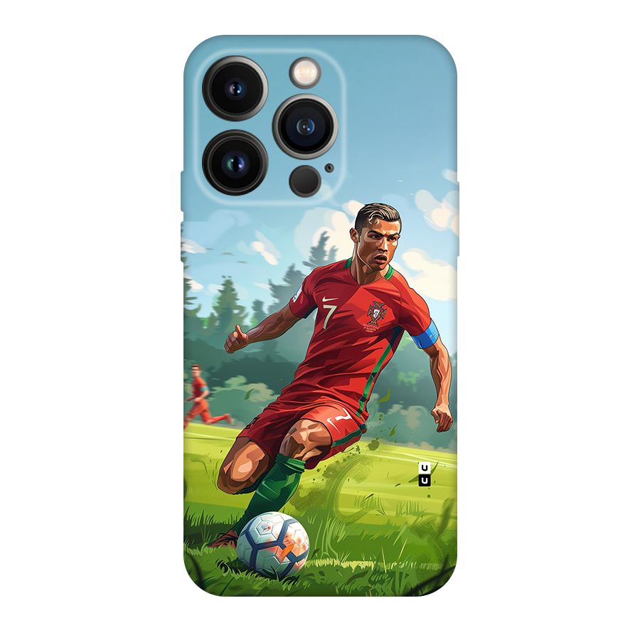 Soccer Star Playing Back Case for iPhone 14 Pro