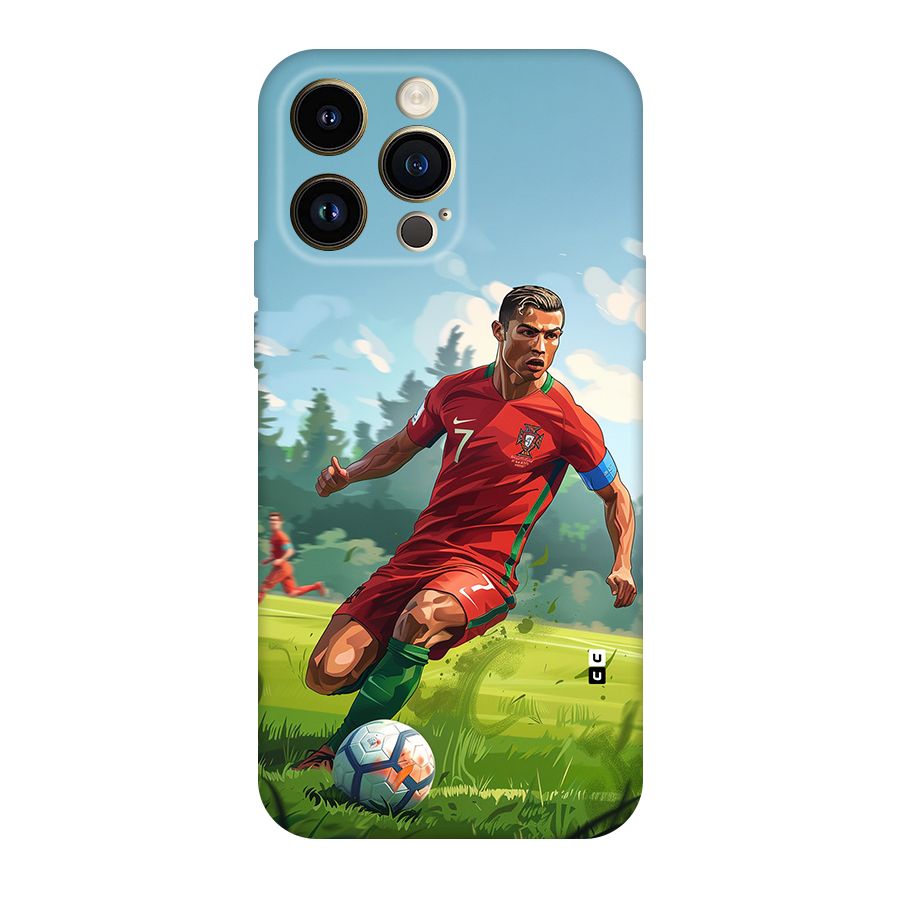 Soccer Star Playing Back Case for iPhone 14 Pro Max