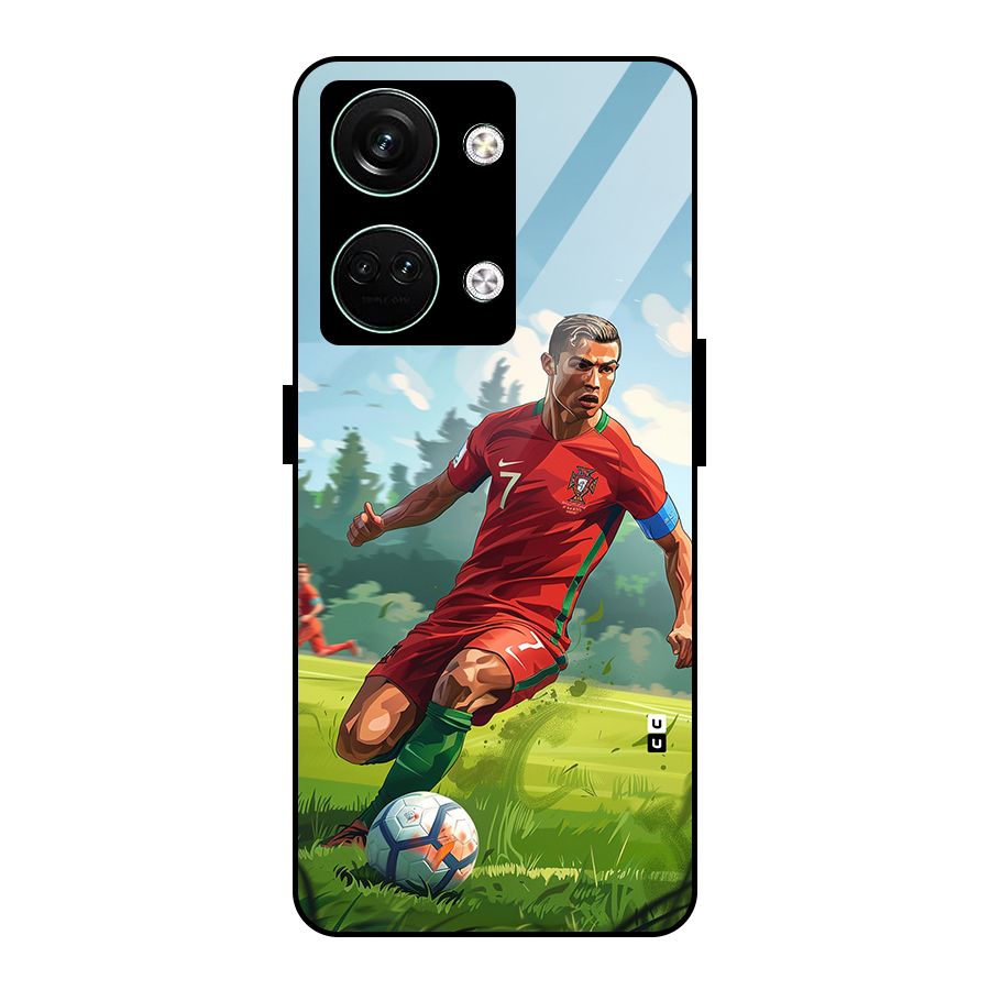 Soccer Star Playing Glass Back Case for Oneplus Nord 3
