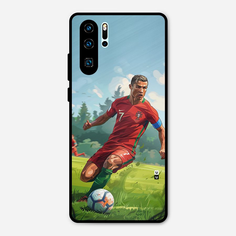 Soccer Star Playing Metal Back Case for Huawei P30 Pro
