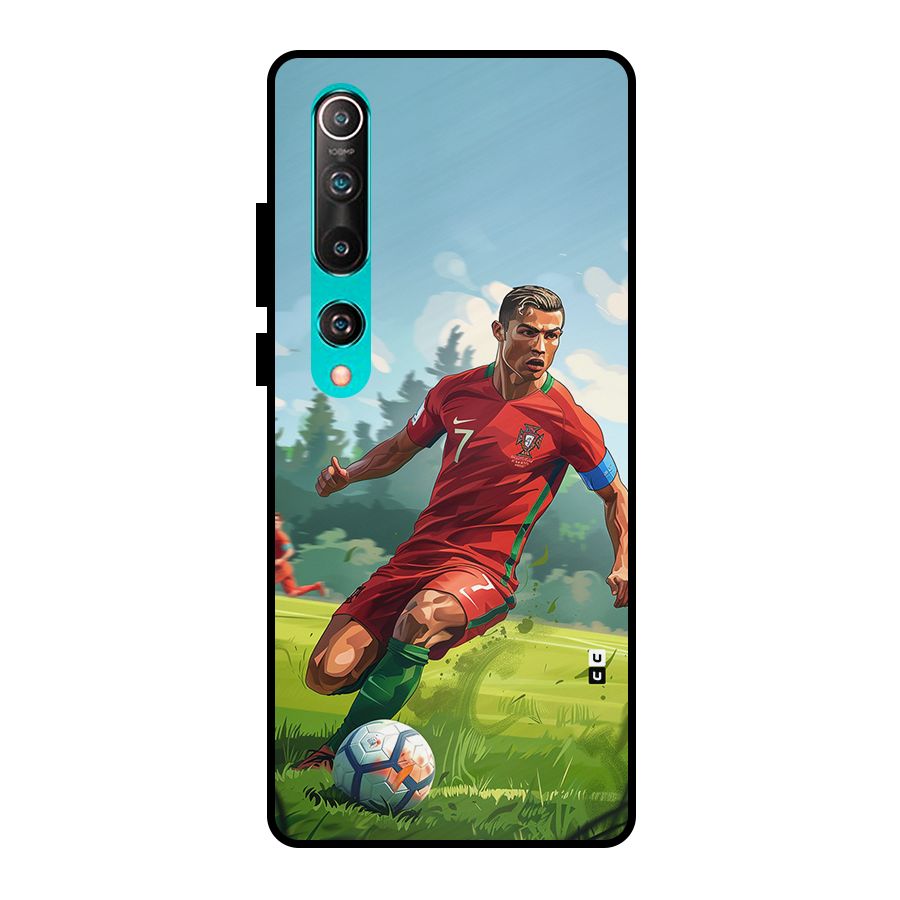 Soccer Star Playing Metal Back Case for Mi 10