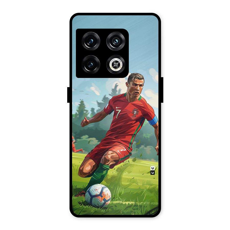 Soccer Star Playing Metal Back Case for OnePlus 10 Pro 5G