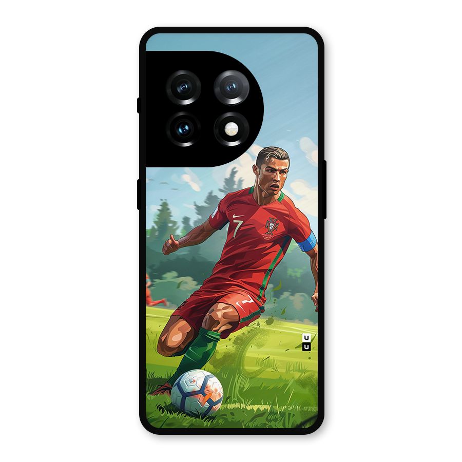 Soccer Star Playing Metal Back Case for OnePlus 11