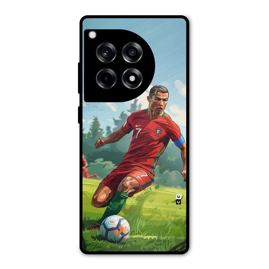 Soccer Star Playing Metal Back Case for OnePlus 12R