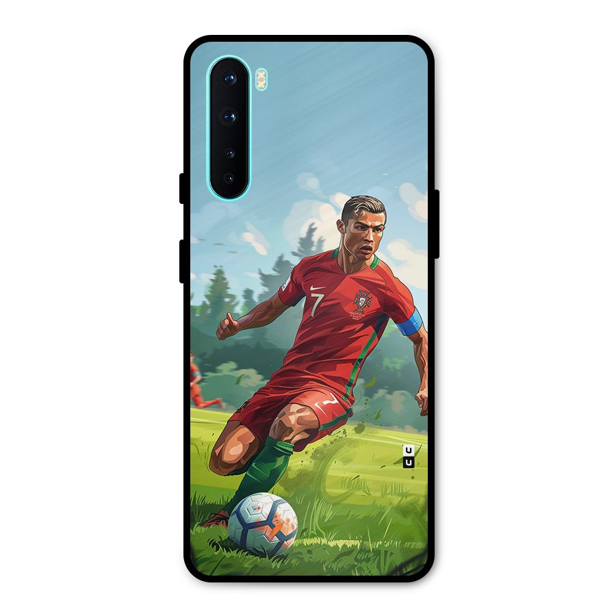 Soccer Star Playing Metal Back Case for OnePlus Nord
