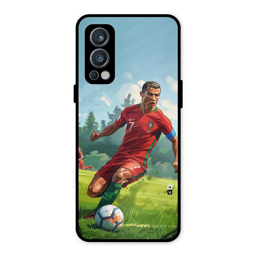 Soccer Star Playing Metal Back Case for OnePlus Nord 2 5G