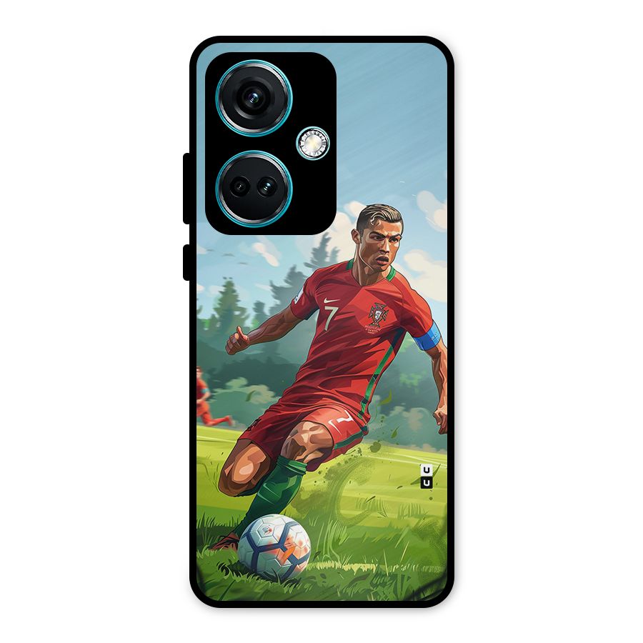 Soccer Star Playing Metal Back Case for OnePlus Nord CE 3 5G