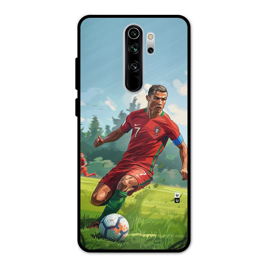 Soccer Star Playing Metal Back Case for Redmi Note 8 Pro