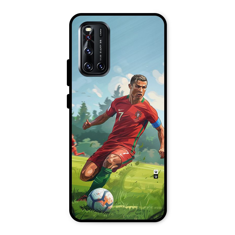 Soccer Star Playing Metal Back Case for Vivo V19