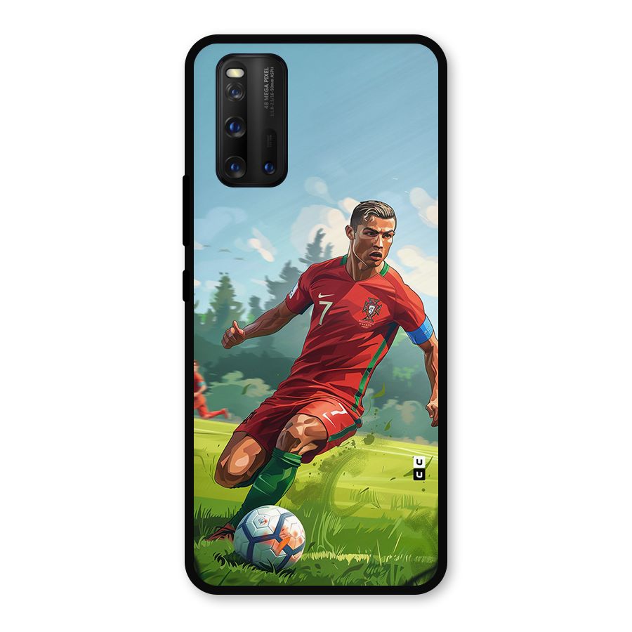 Soccer Star Playing Metal Back Case for iQOO 3
