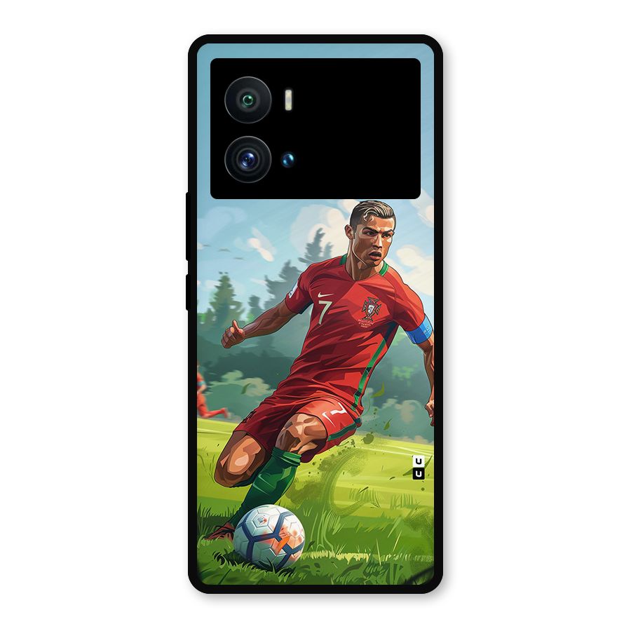 Soccer Star Playing Metal Back Case for iQOO 9 Pro