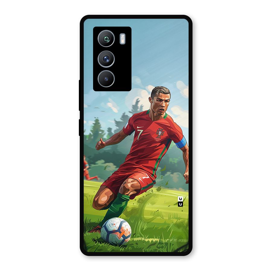 Soccer Star Playing Metal Back Case for iQOO 9 SE