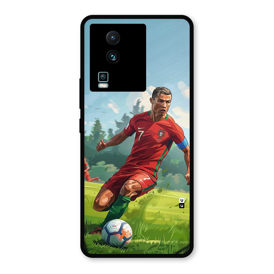 Soccer Star Playing Metal Back Case for iQOO Neo 7