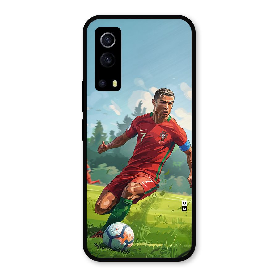 Soccer Star Playing Metal Back Case for iQOO Z3