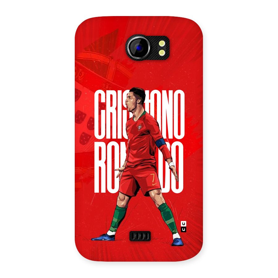 Soccer Star Roar Back Case for Canvas 2 A110