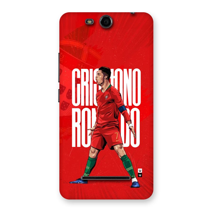 Soccer Star Roar Back Case for Canvas Juice 3 Q392