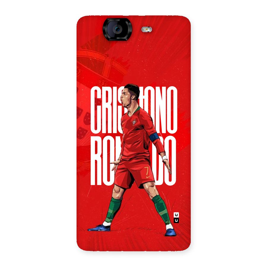 Soccer Star Roar Back Case for Canvas Knight A350