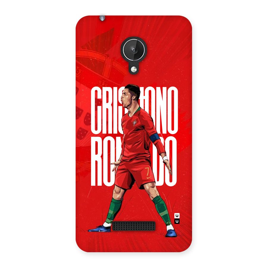 Soccer Star Roar Back Case for Canvas Spark Q380