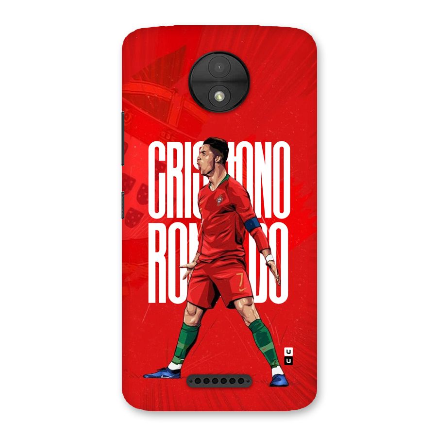 Soccer Star Roar Back Case for Moto C