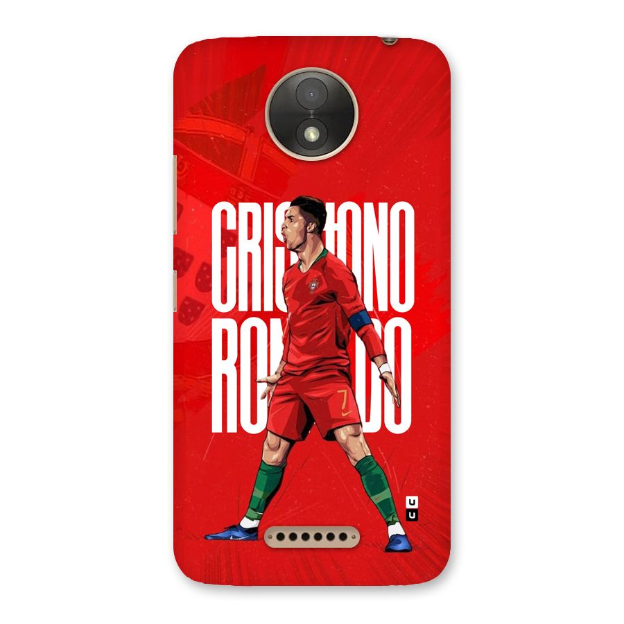 Soccer Star Roar Back Case for Moto C Plus