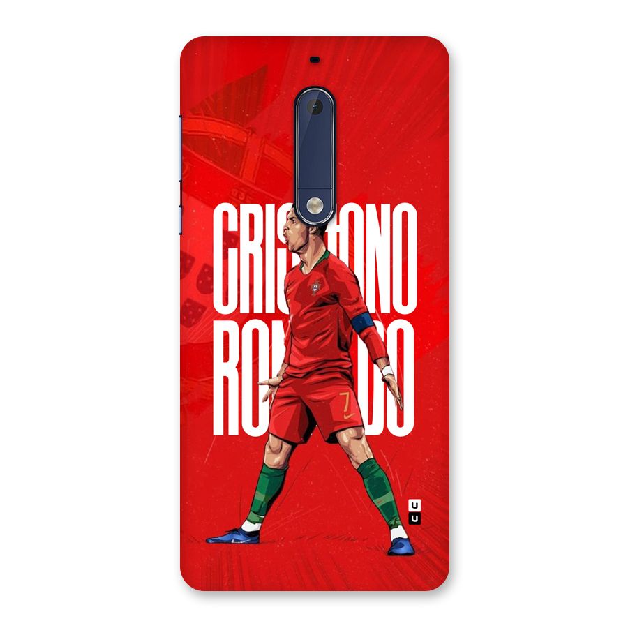 Soccer Star Roar Back Case for Nokia 5
