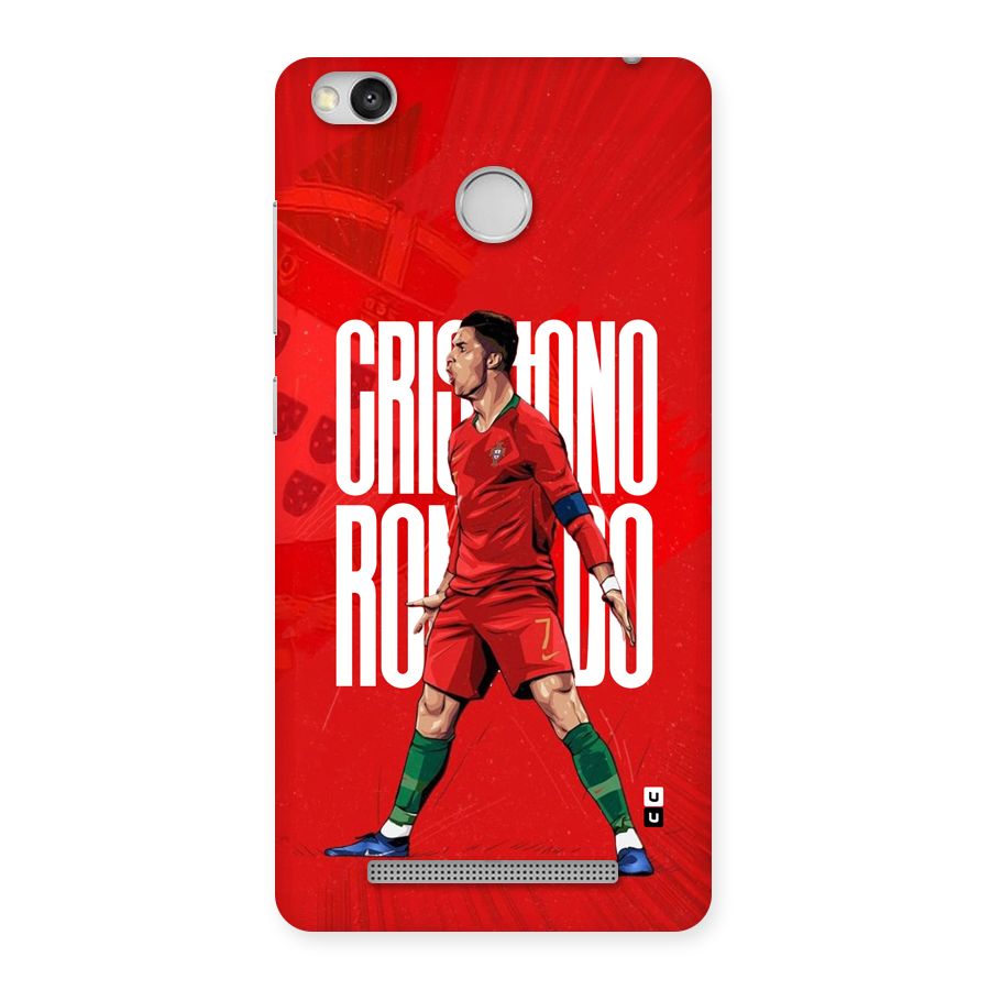Soccer Star Roar Back Case for Redmi 3S Prime