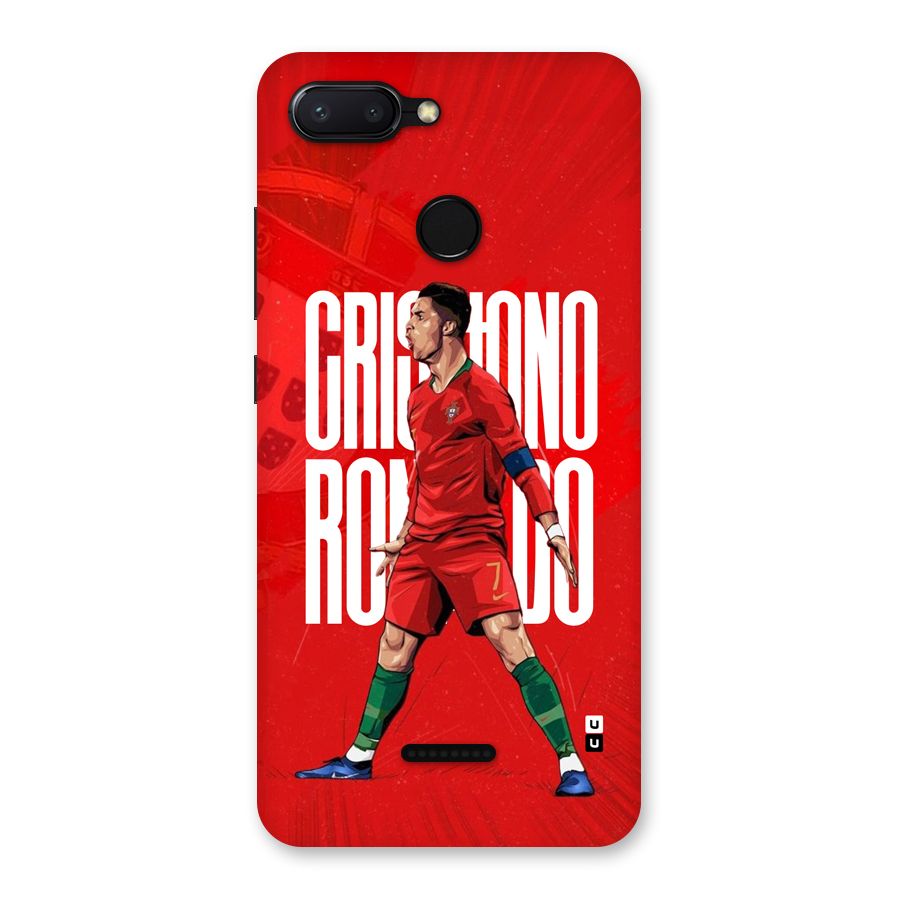 Soccer Star Roar Back Case for Redmi 6