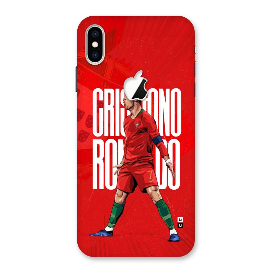 Soccer Star Roar Back Case for iPhone XS Max Apple Cut
