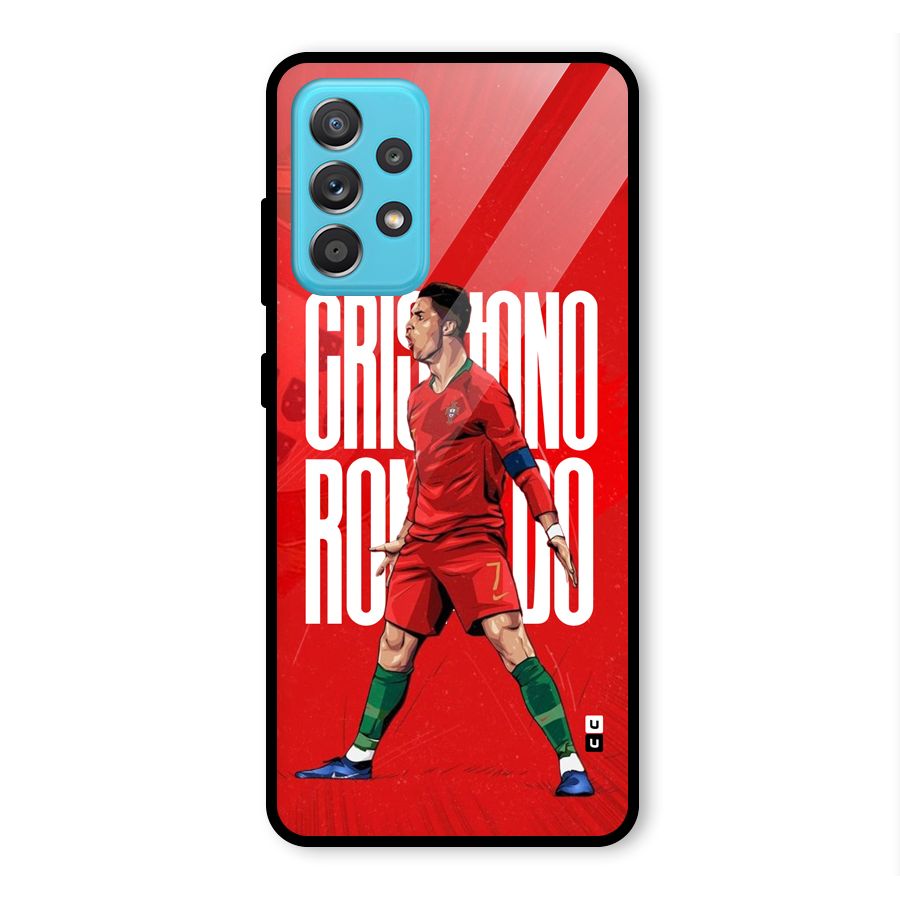 Soccer Star Roar Glass Back Case for Galaxy A52s 5G