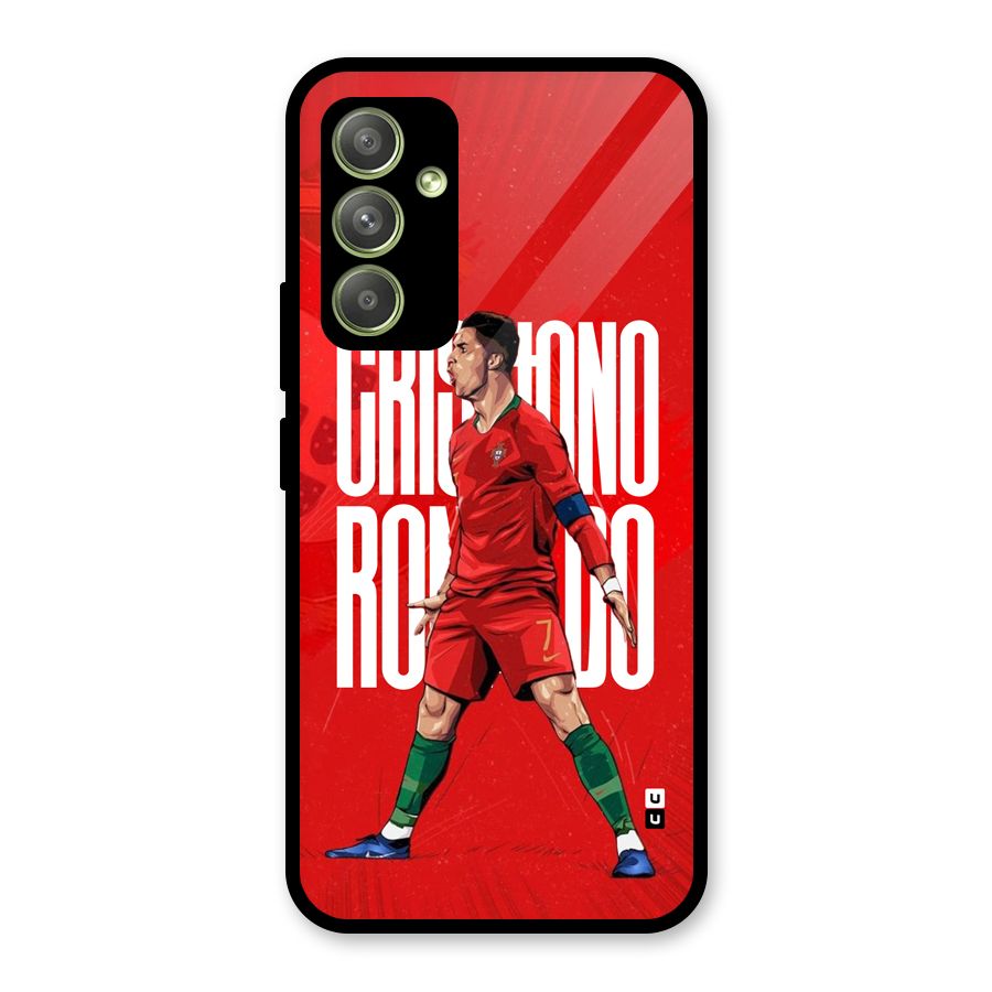Soccer Star Roar Glass Back Case for Galaxy A54